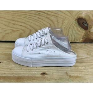 Vintage Skechers Sneakers Womens 11 White Something Else Rhinestone Glitter